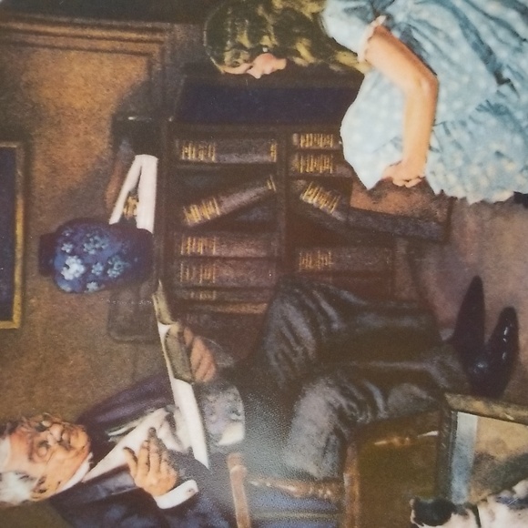P1c - Knowles Norman Rockwell Plate "The Storyteller" 1984 LE Collector's Plate - Picture 3 of 8